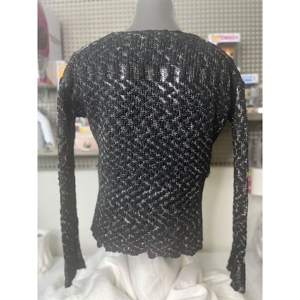 Velvet Graham & Spencer Women’s Sweater Wool Blend‎ Small Black - Picture 3 of 3